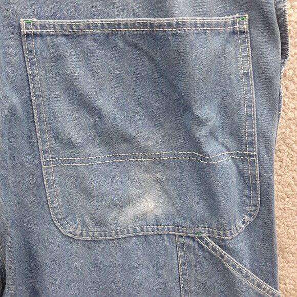 Liberty Blue Denim bibbed Overalls Med wash 40x30 fit 40x28 SizeXL 100% Cotton - Picture 5 of 13